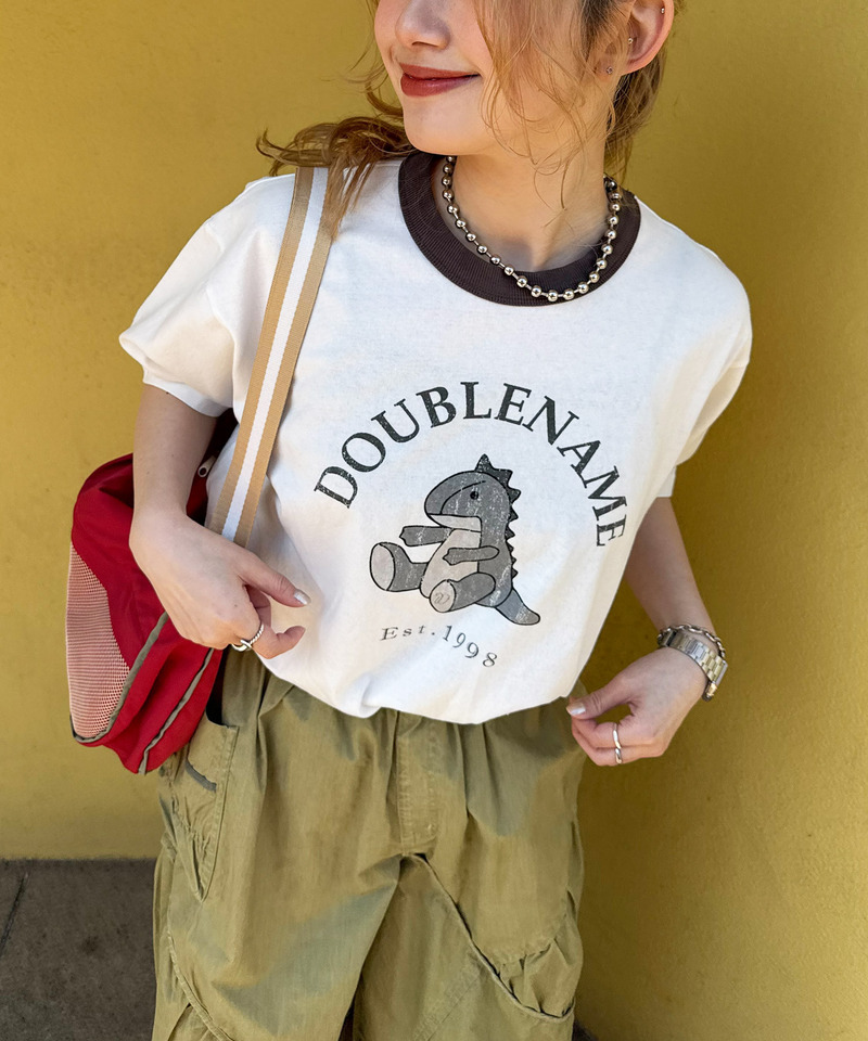 恐竜ぬいぐるみリンガーTEE 詳細画像 ブラック 1