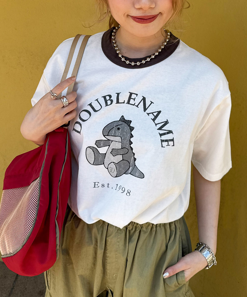 恐竜ぬいぐるみリンガーTEE 詳細画像 ブラック 6