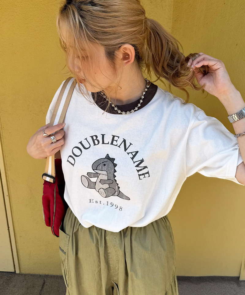 恐竜ぬいぐるみリンガーTEE 詳細画像 ブラック 7