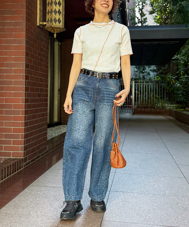 前後2WAY配色メロートップス 詳細画像 オフホワイト 11