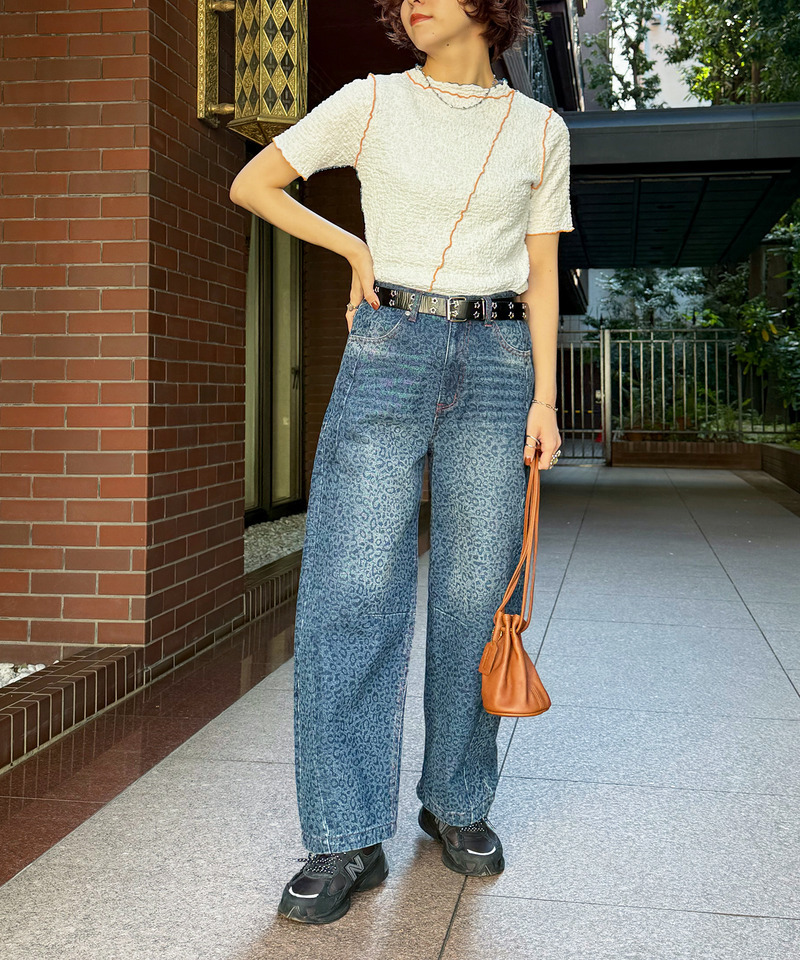 前後2WAY配色メロートップス 詳細画像 オフホワイト 8