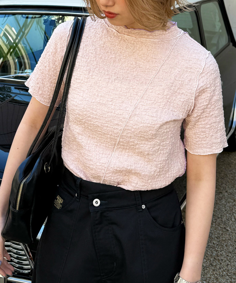 前後2WAY配色メロートップス 詳細画像 ピンク 3