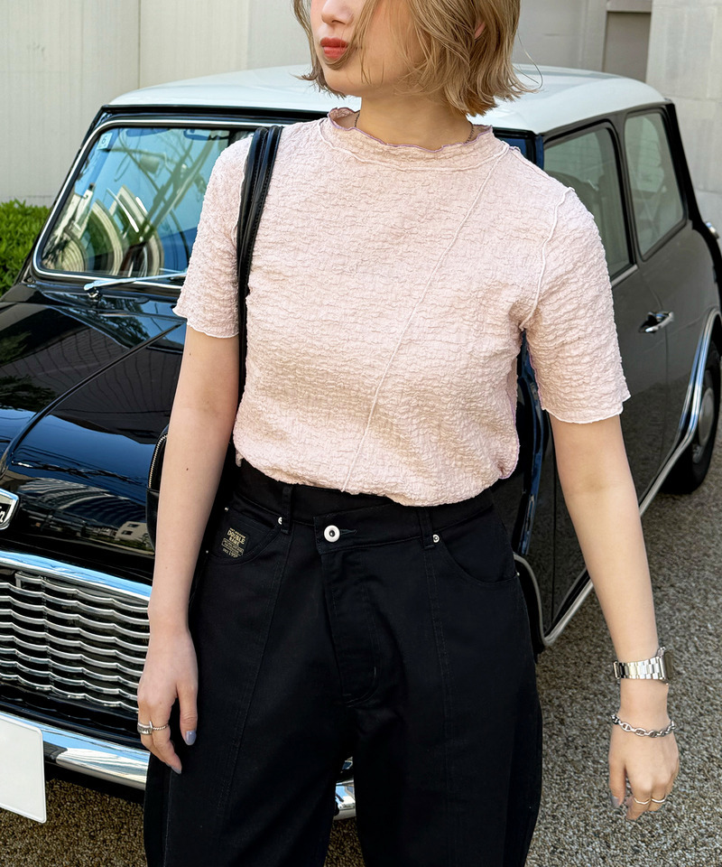 前後2WAY配色メロートップス 詳細画像 ピンク 6