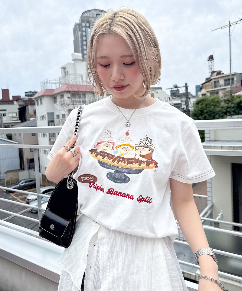 Triplet Banana Sprit TEE 詳細画像 オフホワイト 15