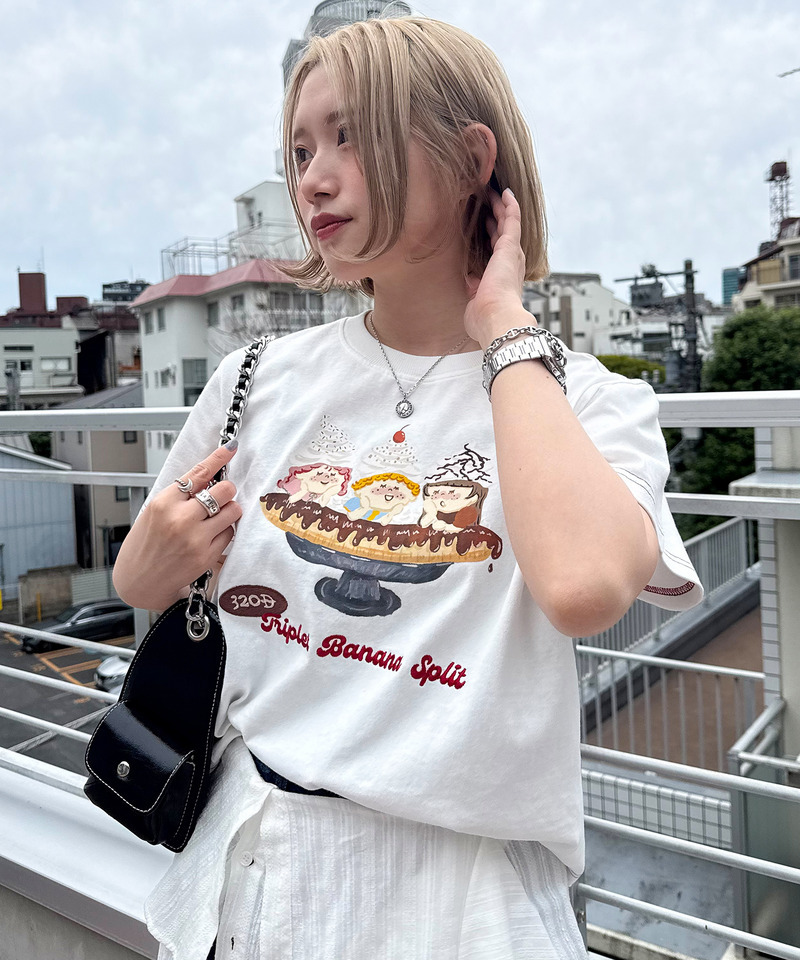 Triplet Banana Sprit TEE 詳細画像 オフホワイト 3