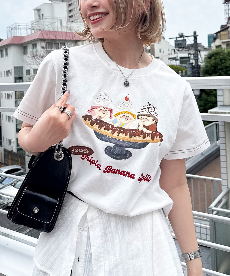 Triplet Banana Sprit TEE 詳細画像 オフホワイト 4