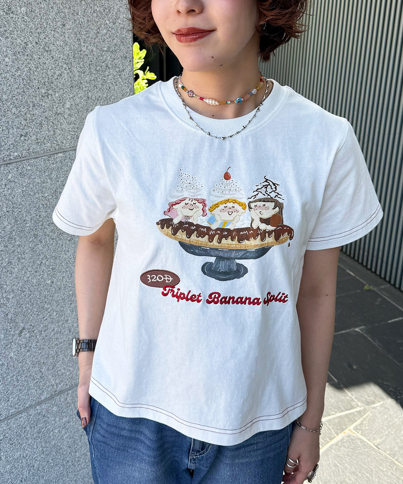 Triplet Banana Sprit TEE 詳細画像 オフホワイト 9