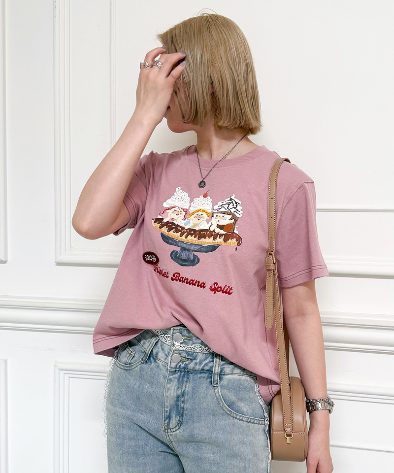 Triplet Banana Sprit TEE 詳細画像 ピンク 11