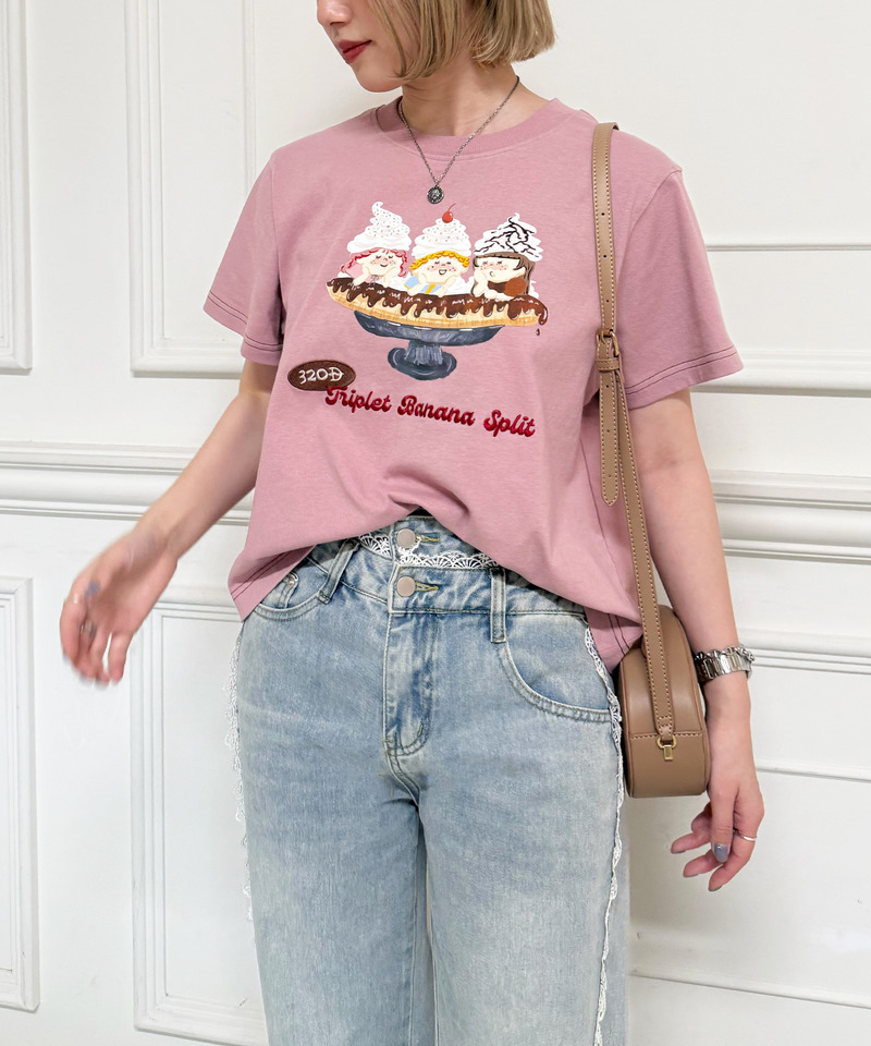 Triplet Banana Sprit TEE 詳細画像 ピンク 12