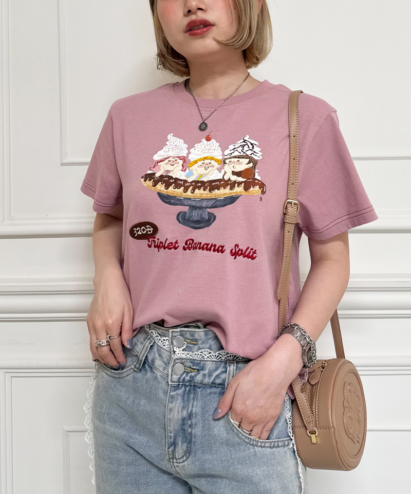 Triplet Banana Sprit TEE 詳細画像 ピンク 14