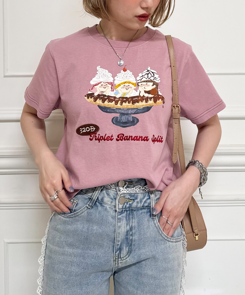 Triplet Banana Sprit TEE 詳細画像 ピンク 7