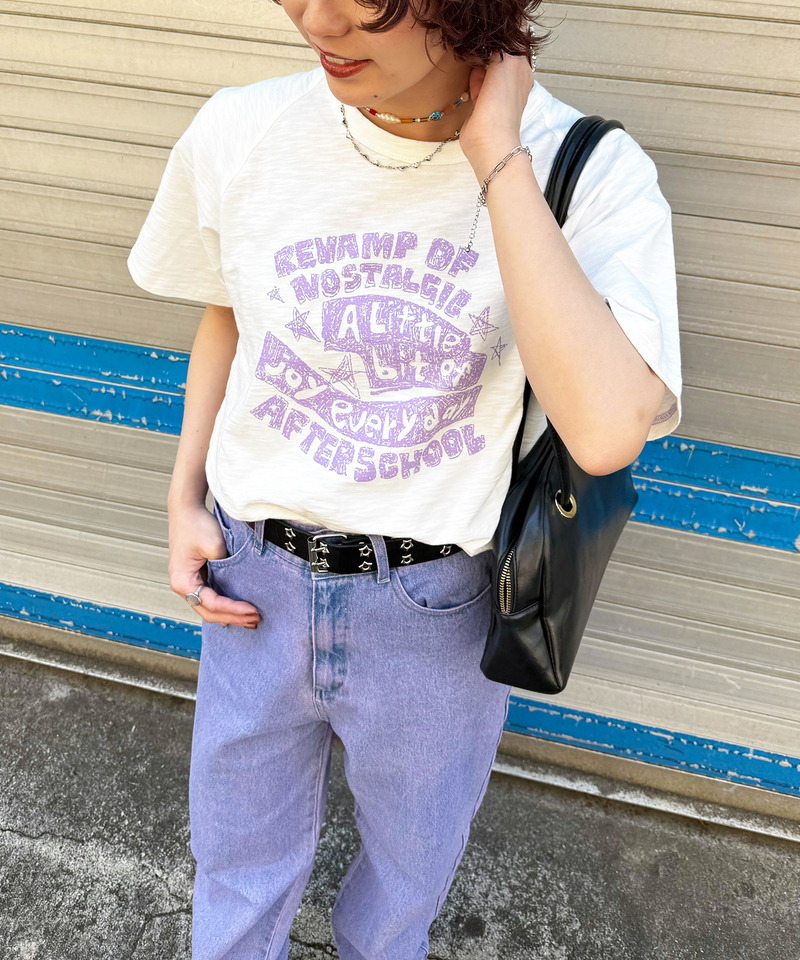 スラブ天竺 DOODLE LOGO TEE 詳細画像 オフホワイト 2