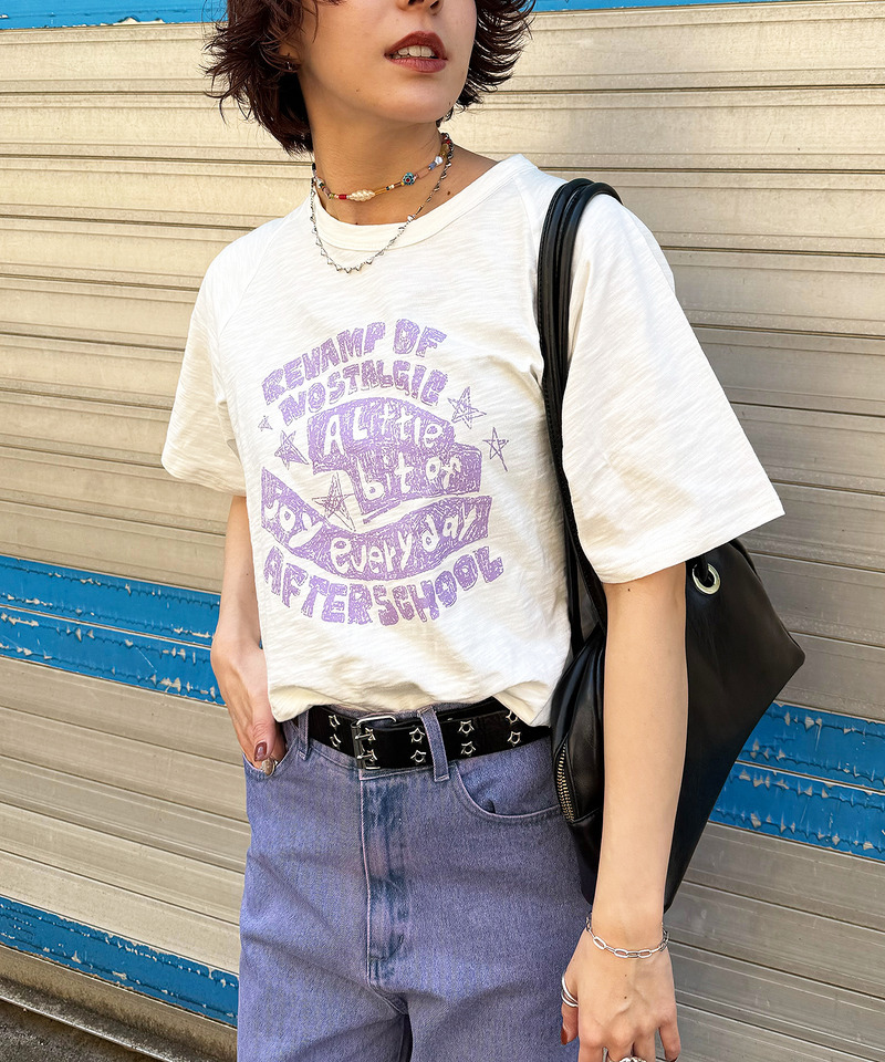 スラブ天竺 DOODLE LOGO TEE 詳細画像 オフホワイト 3