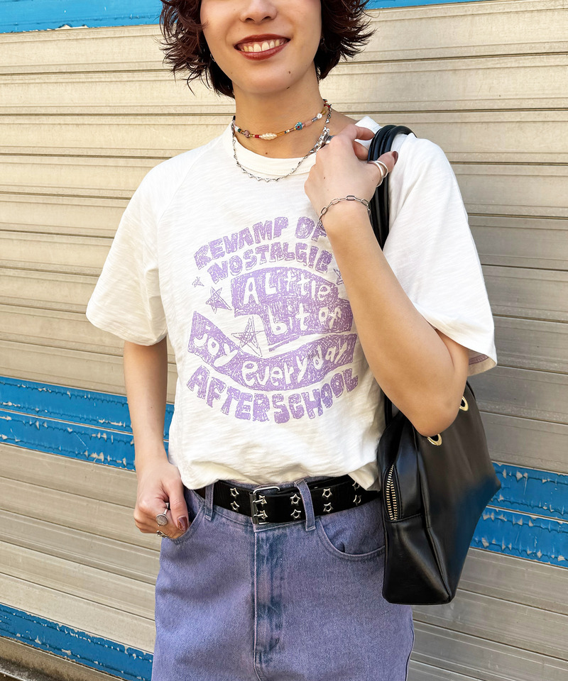 スラブ天竺 DOODLE LOGO TEE 詳細画像 オフホワイト 7