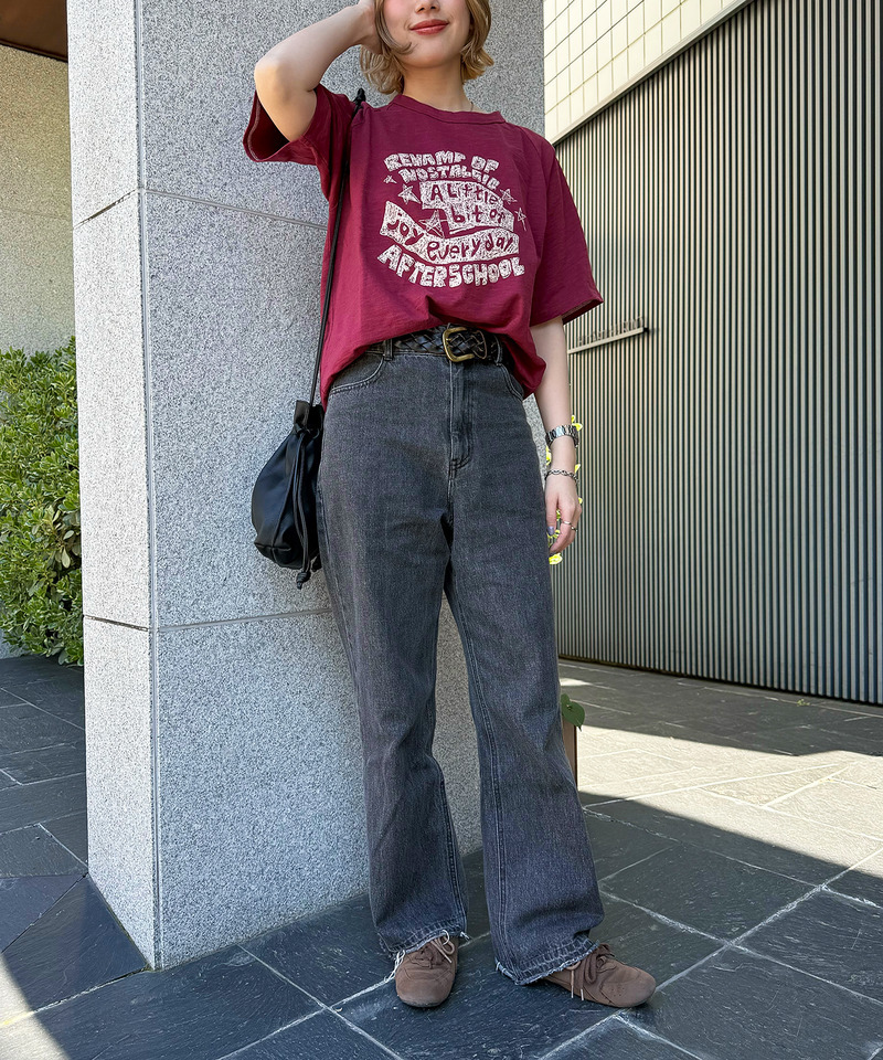 スラブ天竺 DOODLE LOGO TEE 詳細画像 レッド 3