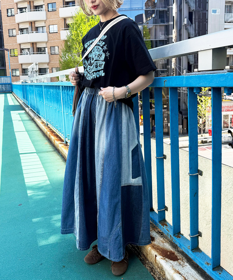 スラブ天竺 DOODLE LOGO TEE 詳細画像 ブラック 2