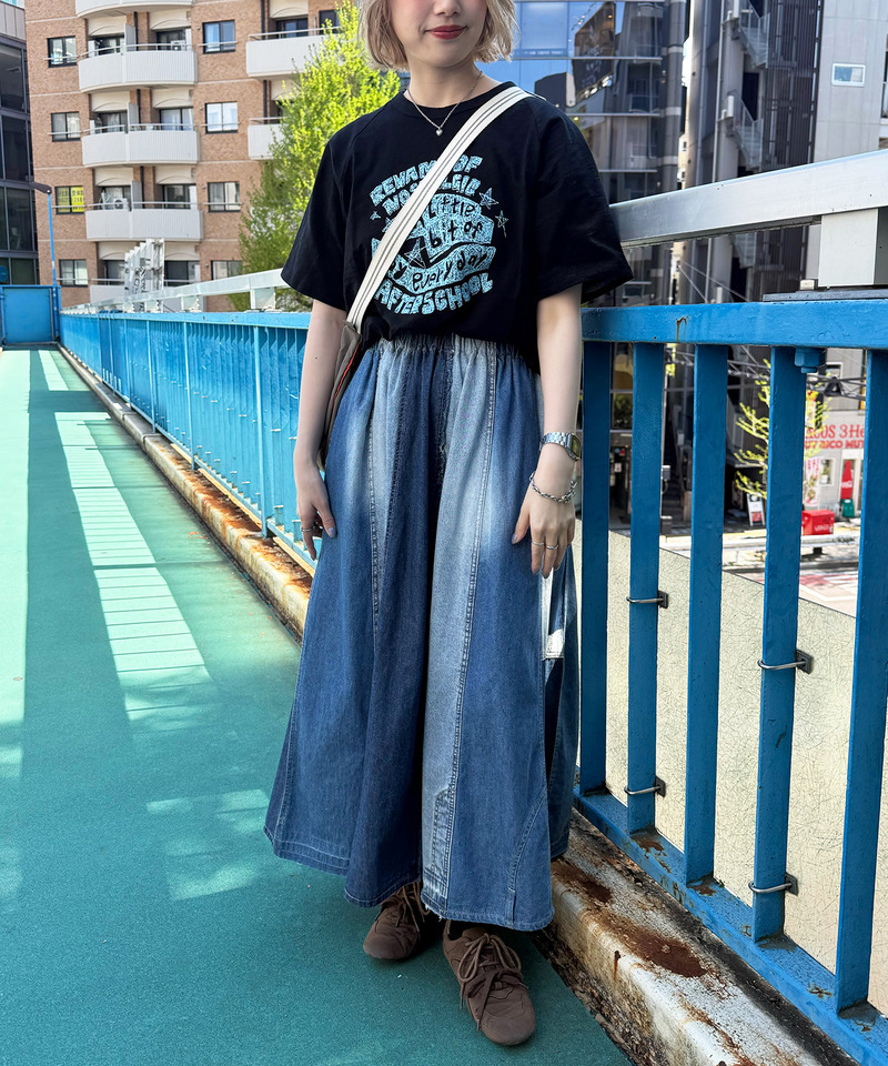 スラブ天竺 DOODLE LOGO TEE 詳細画像 ブラック 5