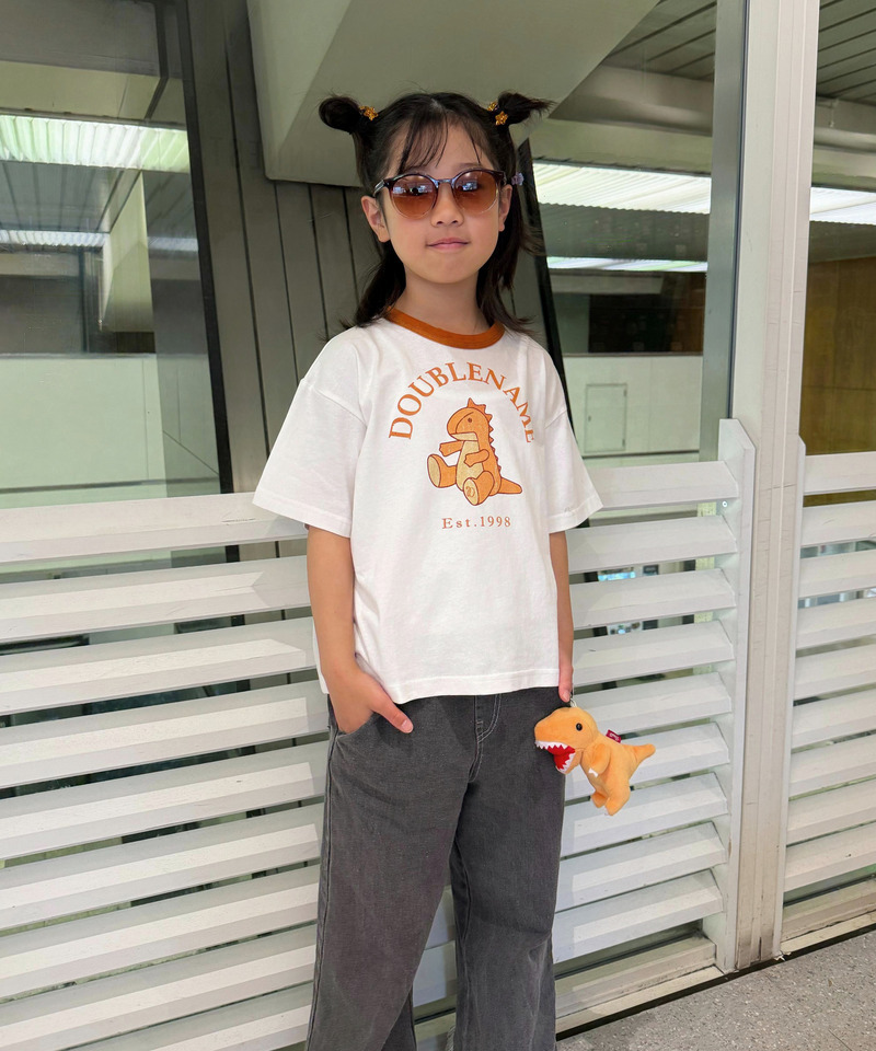 恐竜ぬいぐるみリンガーTEE（KIDS） 詳細画像 オレンジ 5