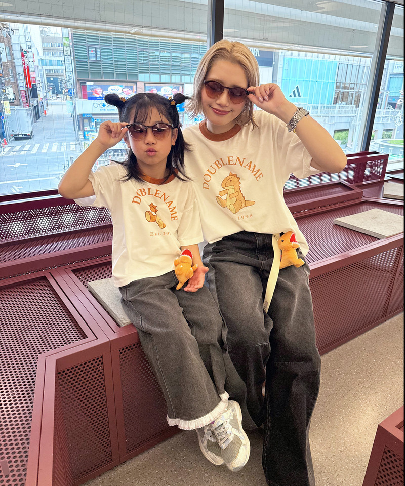 恐竜ぬいぐるみリンガーTEE（KIDS） 詳細画像 オレンジ 6