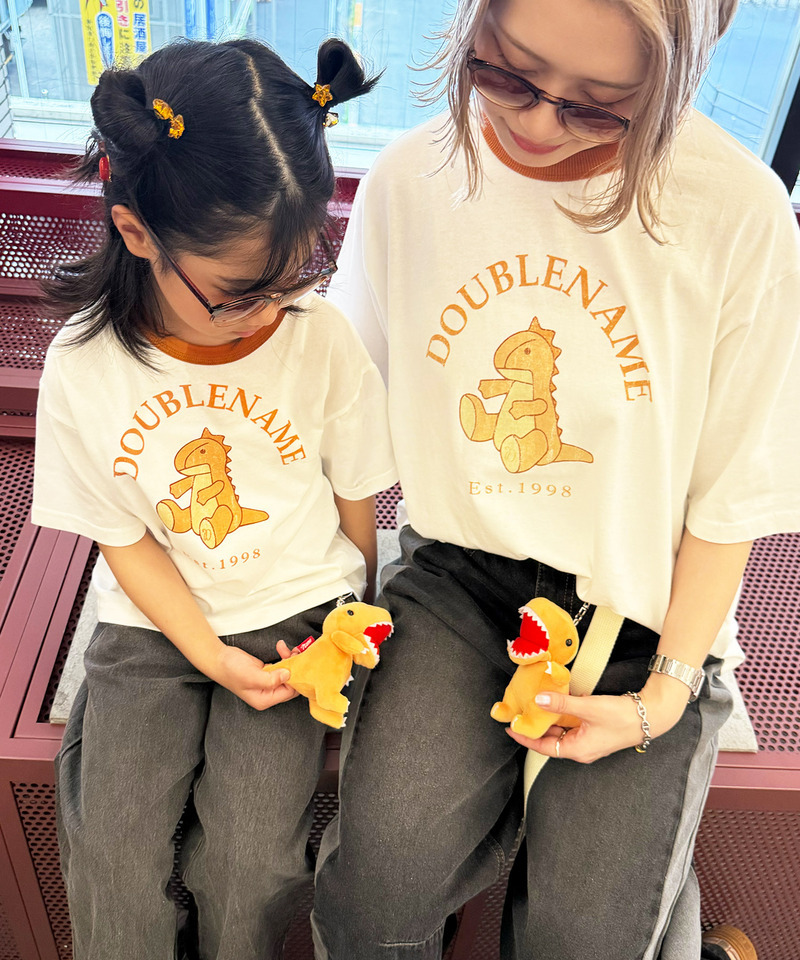 恐竜ぬいぐるみリンガーTEE（KIDS） 詳細画像 オレンジ 7