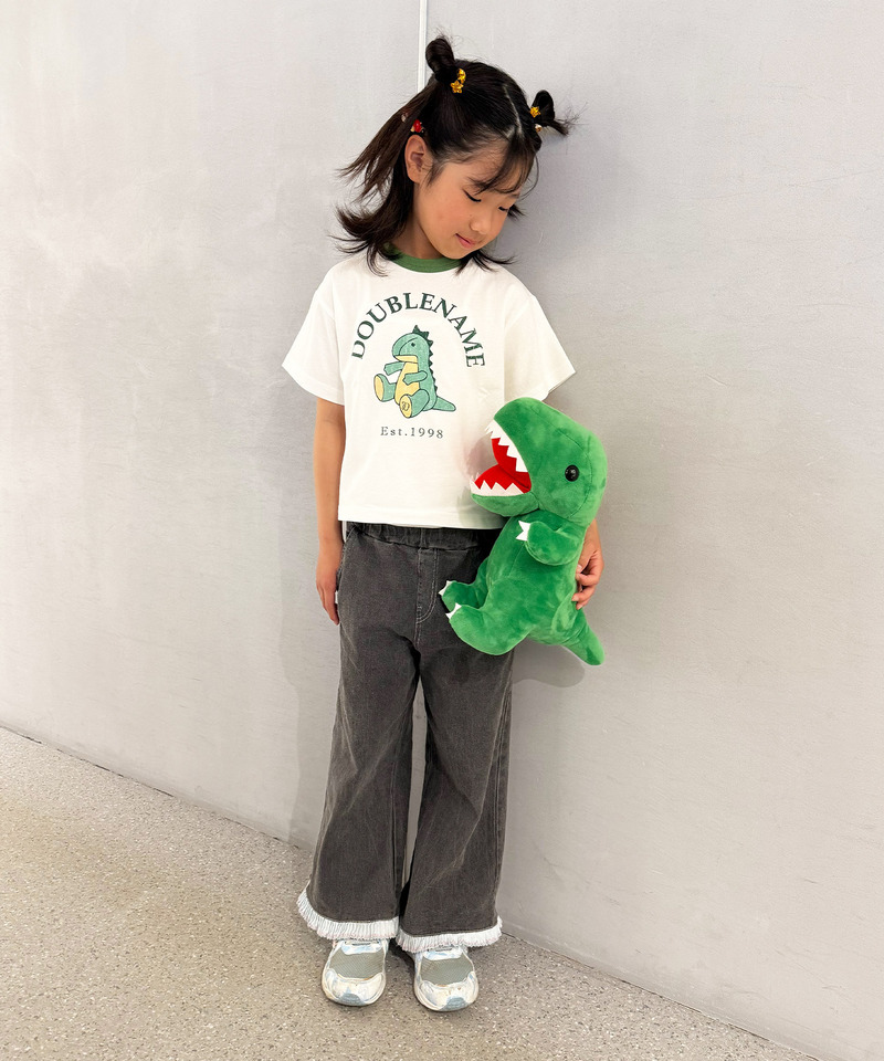恐竜ぬいぐるみリンガーTEE（KIDS） 詳細画像 グリーン 1