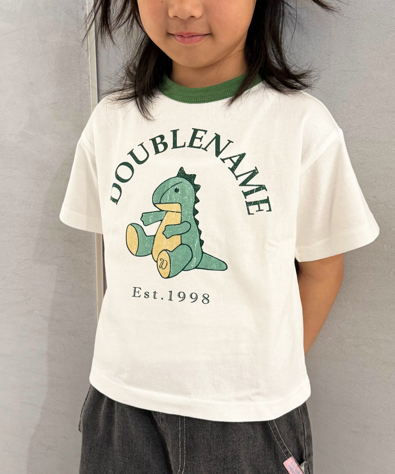 恐竜ぬいぐるみリンガーTEE（KIDS） 詳細画像 グリーン 3