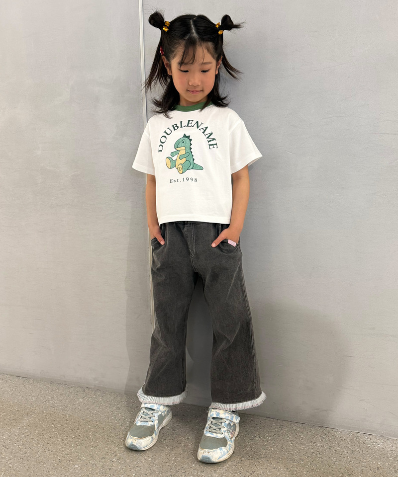 恐竜ぬいぐるみリンガーTEE（KIDS） 詳細画像 グリーン 4