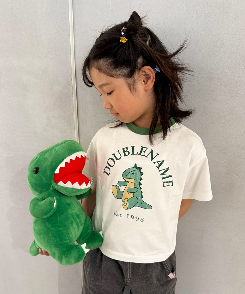 恐竜ぬいぐるみリンガーTEE（KIDS） 詳細画像 グリーン 5