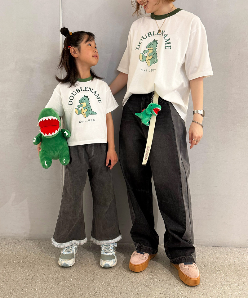 恐竜ぬいぐるみリンガーTEE（KIDS） 詳細画像 グリーン 7