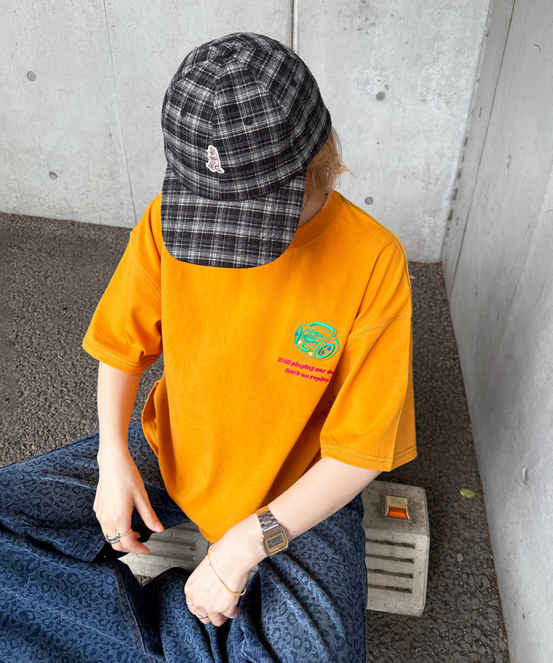 00's Gadges刺しゅうTEE 詳細画像 オレンジ 8
