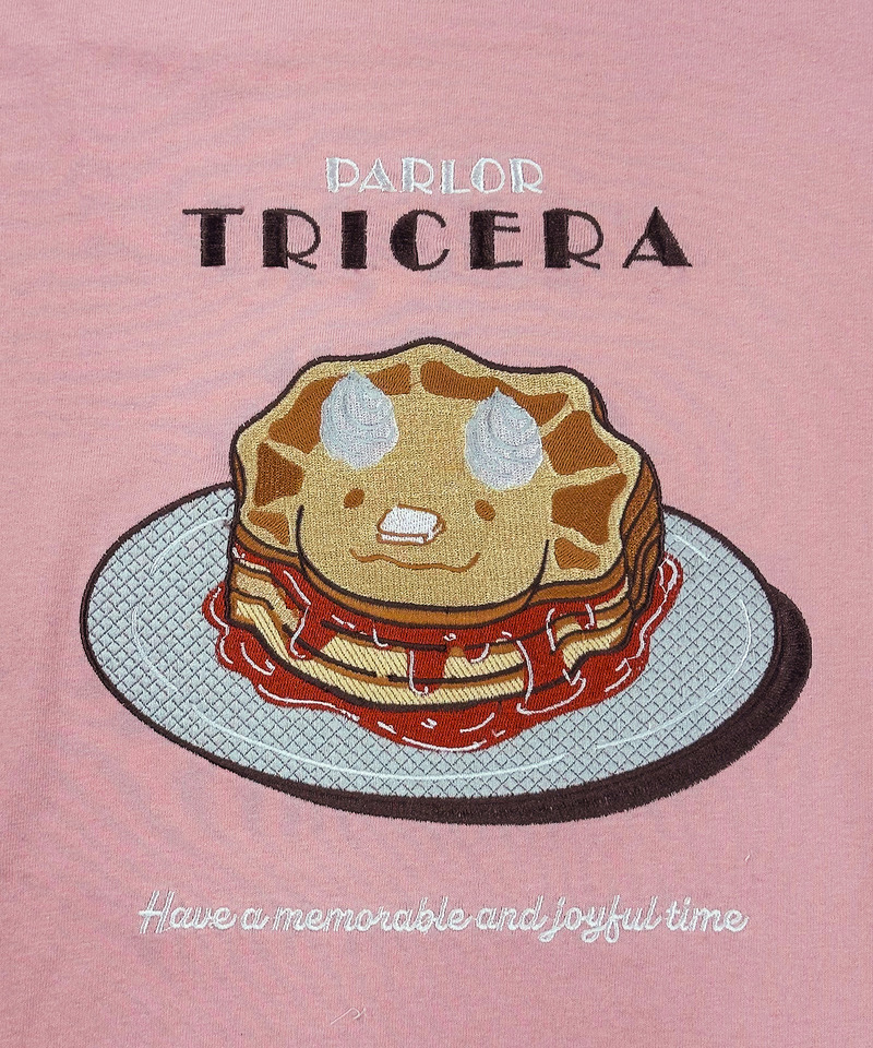 PARLOR刺しゅうTEE（パンケーキ） 詳細画像 ピンク 1