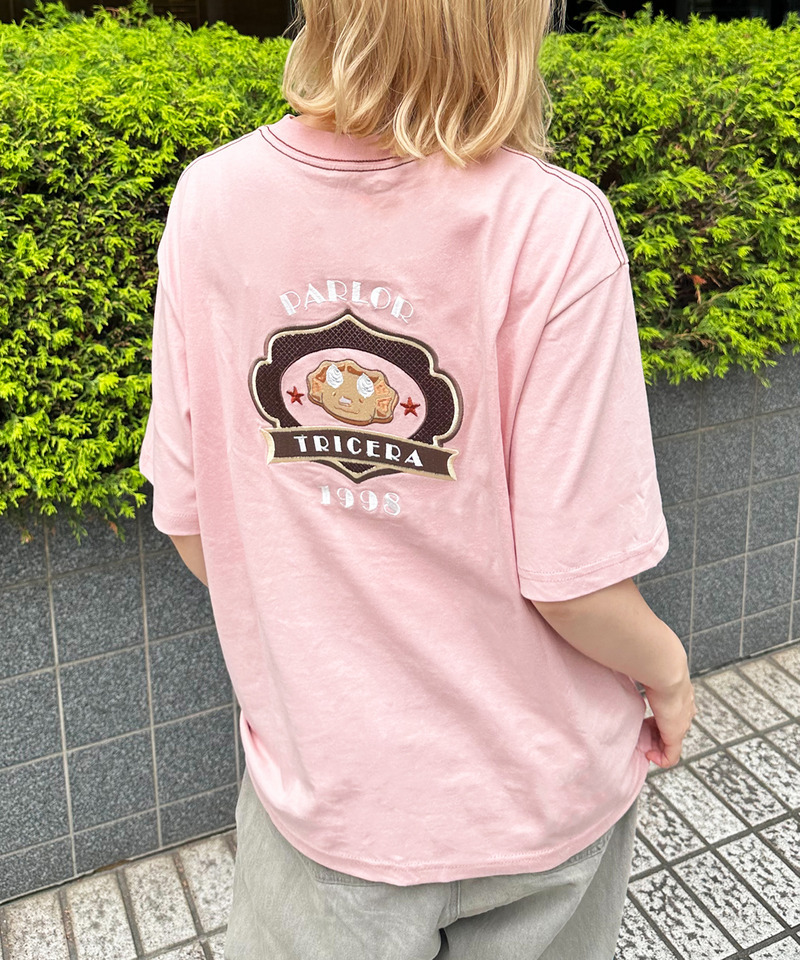 PARLOR刺しゅうTEE（パンケーキ） 詳細画像 ピンク 5