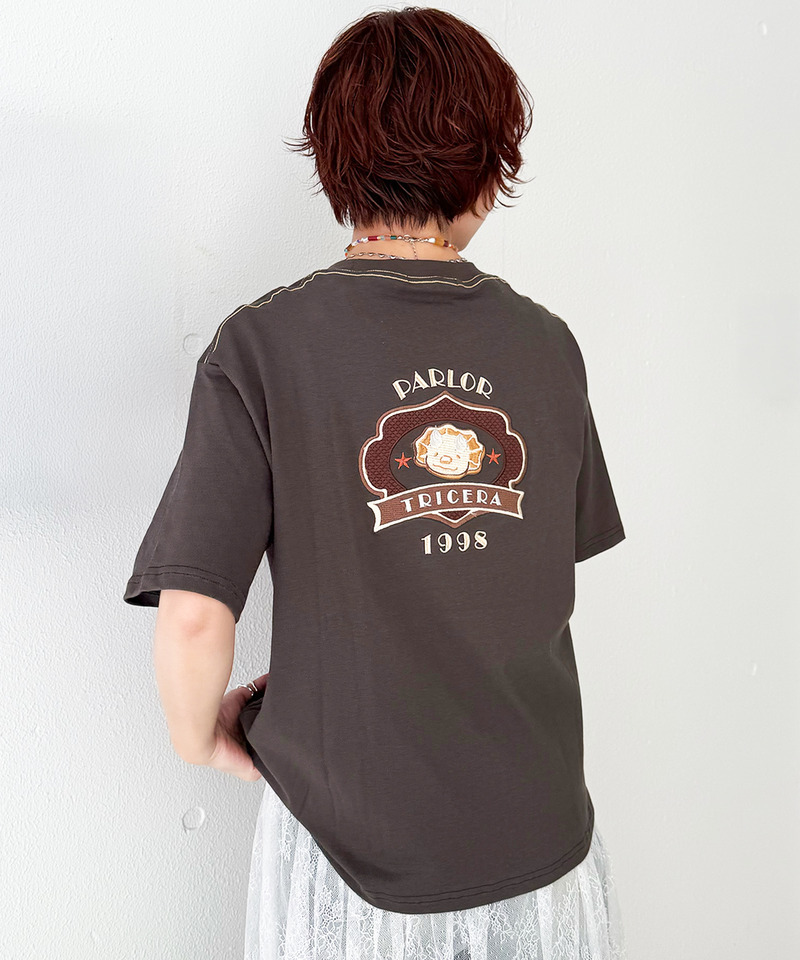 PARLOR刺しゅうTEE（パンケーキ） 詳細画像 ブラック系 14