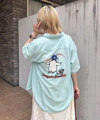 Penguin Baseball BACK刺繍半袖シャツ