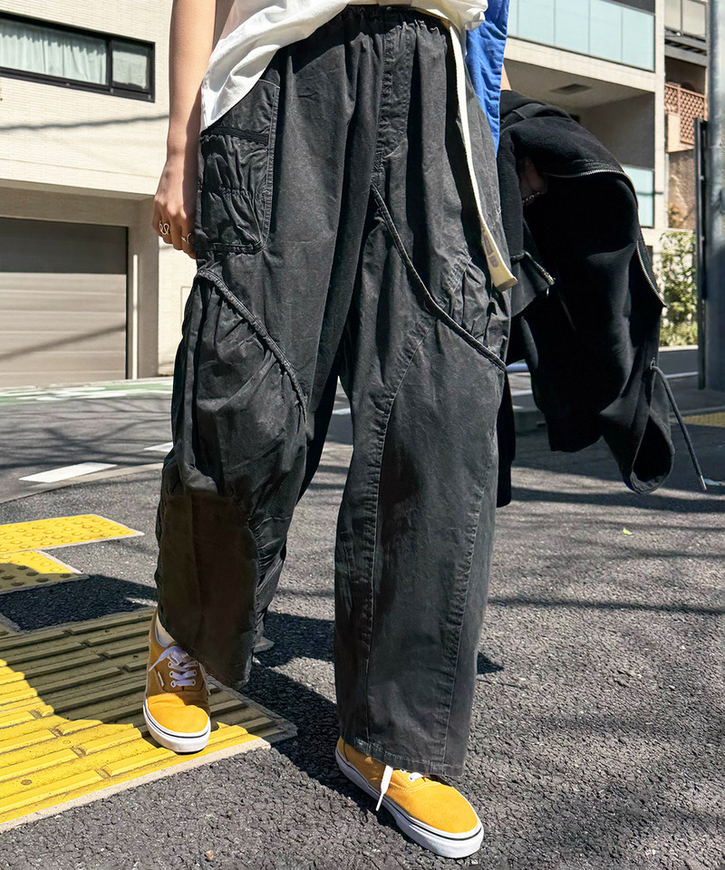 シュークリームワークパンツ 詳細画像 ブラック 4