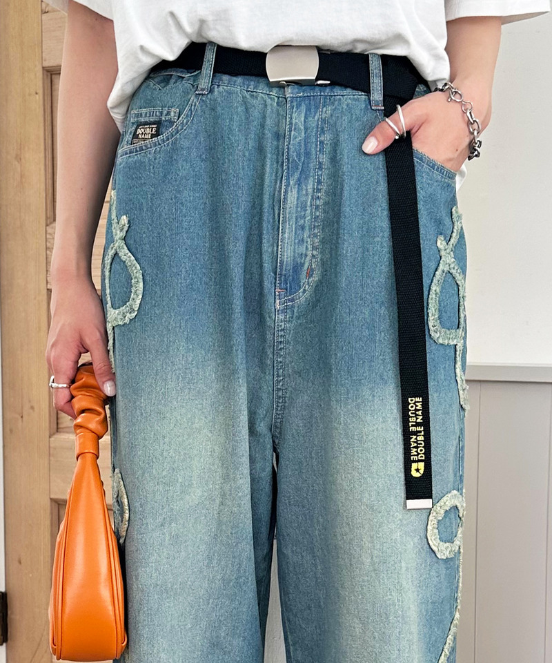 マットバックルロゴ刺しゅうガチャベルト 詳細画像 ブラック 2