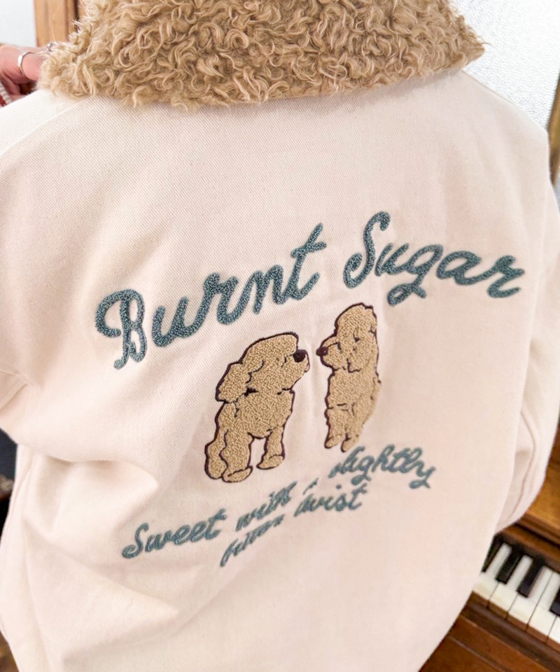 Rosette badge  2WAYボア衿スタジャン 詳細画像 ベージュ 18