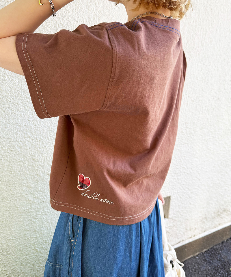 チェックアップリケコンパクトTEE 詳細画像 ブラウン 15