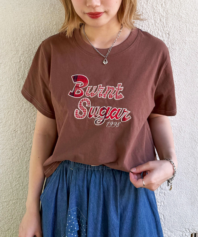 チェックアップリケコンパクトTEE 詳細画像 ブラウン 3