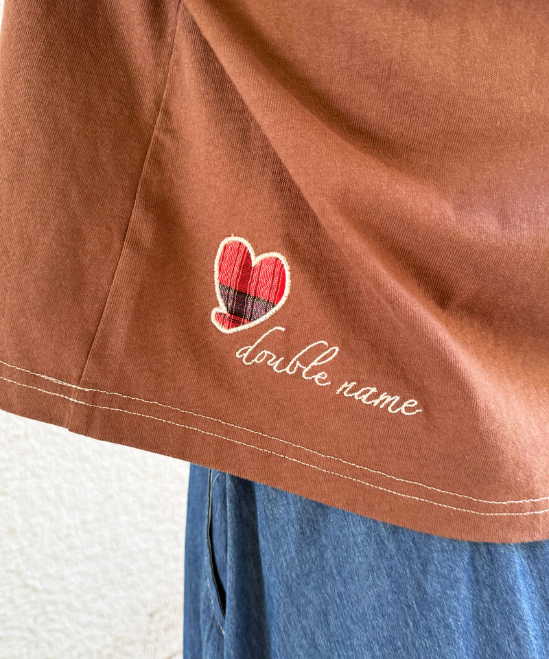 チェックアップリケコンパクトTEE 詳細画像 ブラウン 6