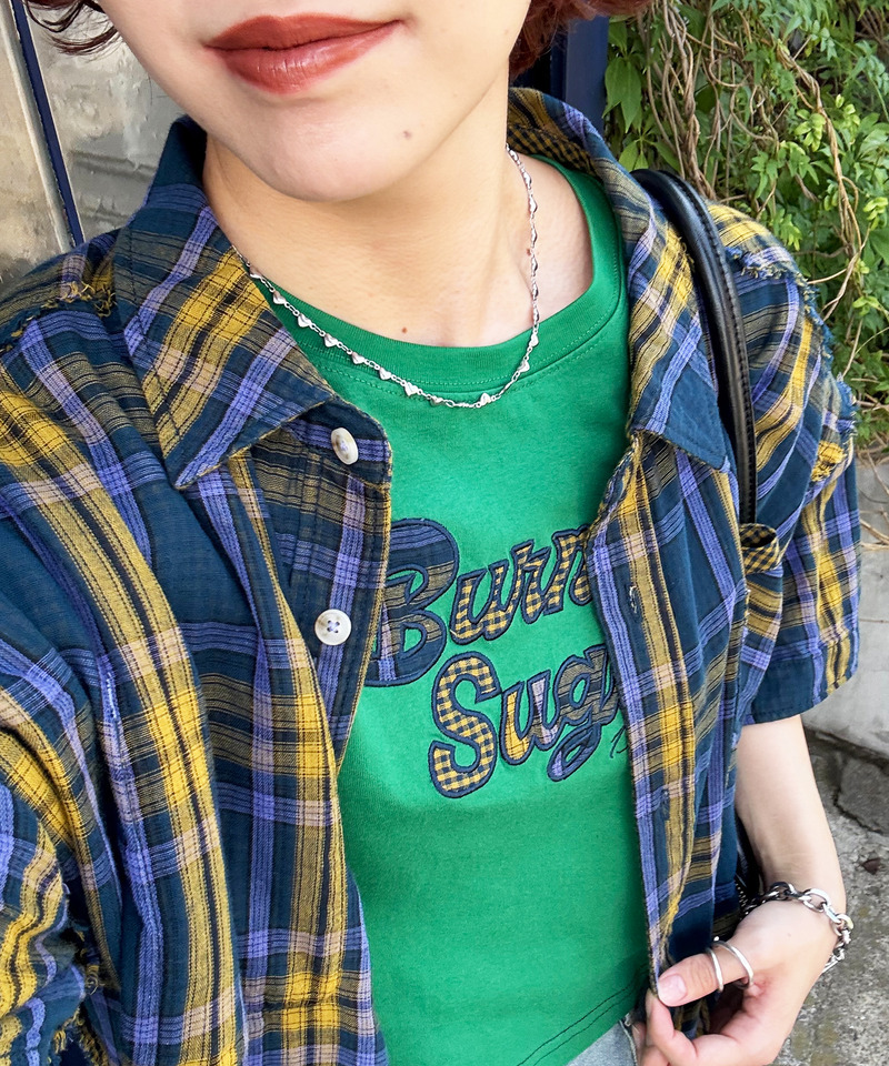チェックアップリケコンパクトTEE 詳細画像 グリーン 5