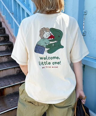 My first m:rex刺しゅうラグランTEE