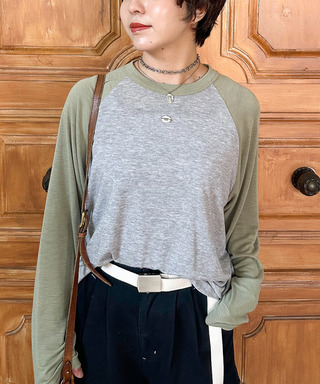ロゴパーツ ラグランロンTEE
