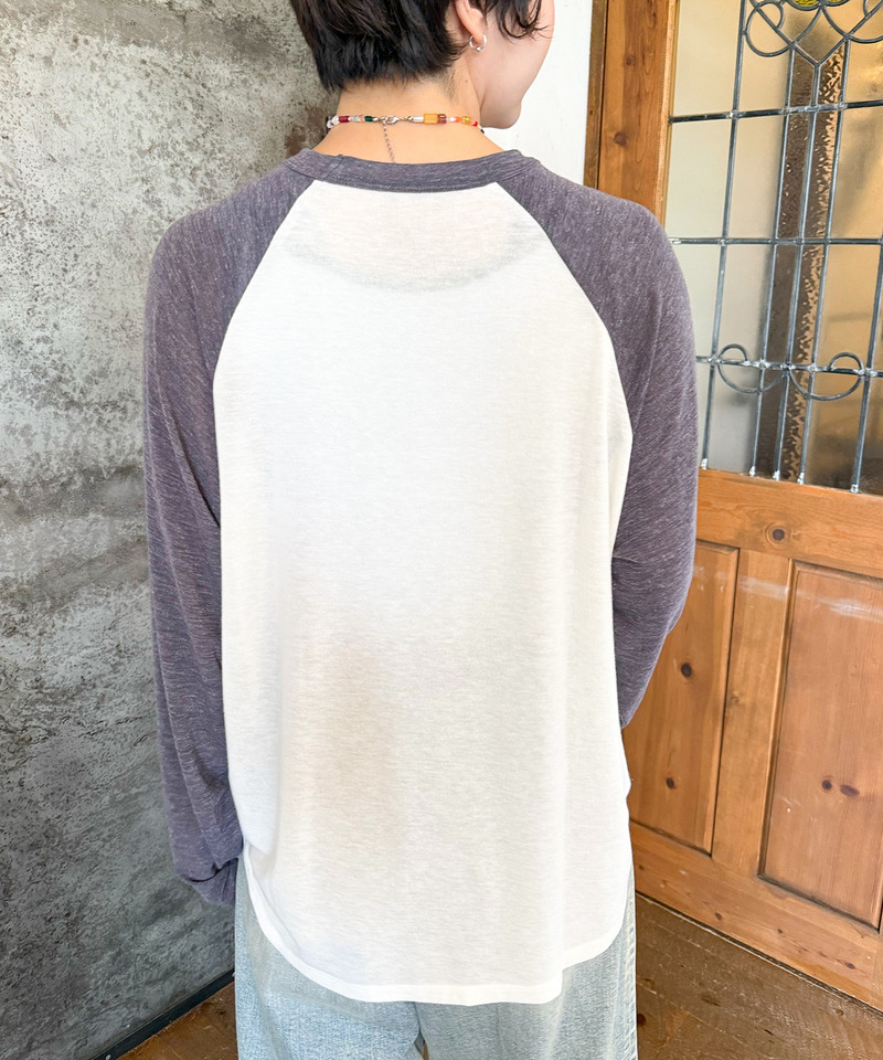 ロゴパーツ ラグランロンTEE 詳細画像 ブラック 4