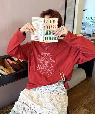 ぬいを縫いたい恐竜刺しゅうロンTEE