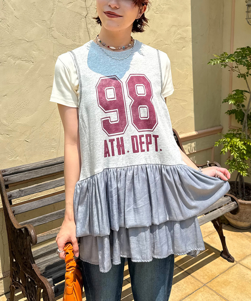 ドッキングバルーンミニワンピース 詳細画像 グレー 6