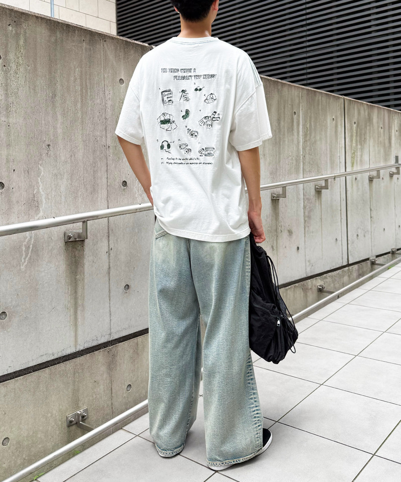 【EC限定REVIVAL】Travel Item BACK刺しゅうTEE 詳細画像 オフホワイト 16