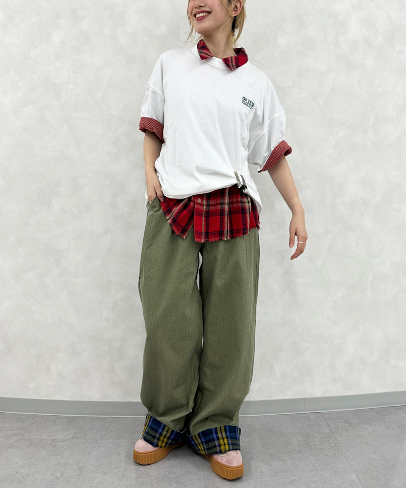 【EC限定REVIVAL】Travel Item BACK刺しゅうTEE 詳細画像 オフホワイト 7