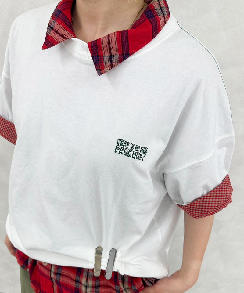 【EC限定REVIVAL】Travel Item BACK刺しゅうTEE 詳細画像 オフホワイト 9