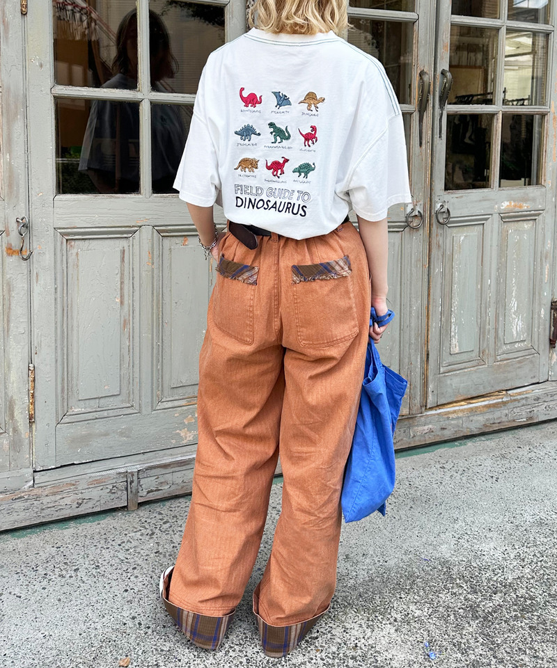 【EC限定REVIVAL】恐竜図鑑BACK刺しゅうTEE 詳細画像 オフホワイト 6